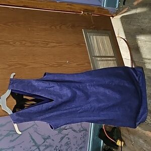 Banana Republic purple v neck dress